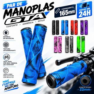 MANOPLA LUVINHA freeride para Bicicleta GTA 165mm Conforto Aderência Guidão Bike Resistente PROMOÇÃO