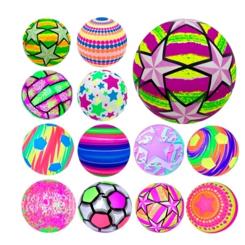 KIT 100 /200/300/400 PECAS BOLA DE VINIL INFLAVEL INFANTIL COLORIDA PLASTICO PERSONALIZADA