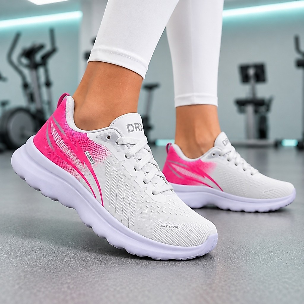 Tênis Feminino Treino Academia Funcional Musculação Corrida Caminhada Esportivo Leve Respirável Confortável
