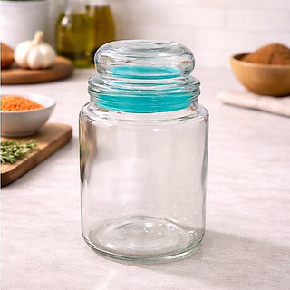 Conjunto de 3 Potes Hermetico de Vidro-Organizacao e Conservacao de Alimentos - Sortida