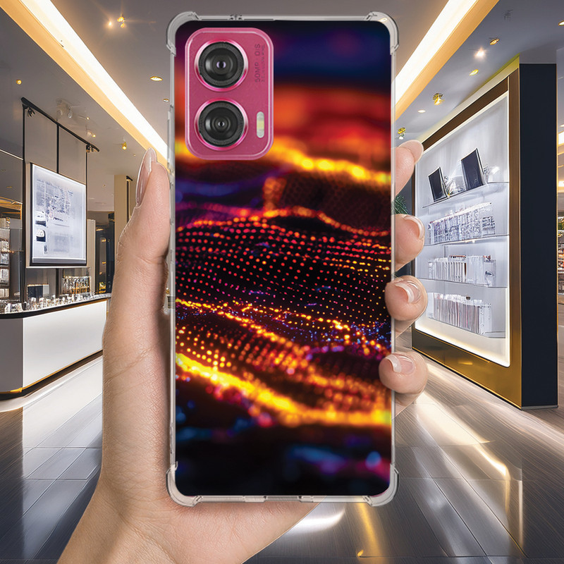 Capa Capinha MOTO G75 G73 G71 G62 G60S G60 G55 G54 G52 G50 G42 Anti-impacto Personalizada cyber HACKER neon (4247)