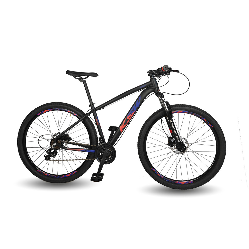 Bicicleta Aro 29 - Ksw 24 Marchas Freios A Disco Com Trava E K7