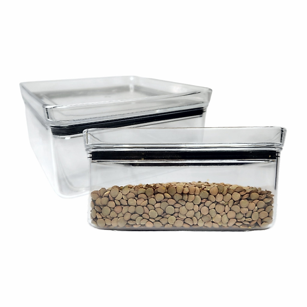 Pote Para Alimentos Tampa Hermética Lumini 1060ml BPA Free Transparente Alta Vedação Organizador Mantimentos Cozinha