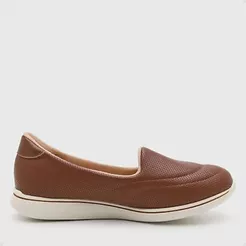 Tênis Feminino Modare Ultraconforto Casual Slip On Marrom Avelã