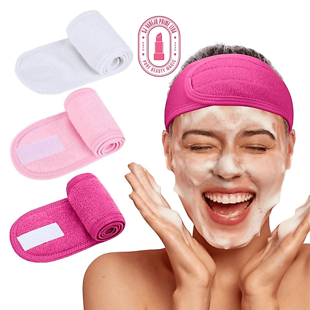 Faixa de Cabelo Atoalhada SKY - Rosa