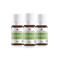 Kit 3x Óleo Essencial de Hortelã-Pimenta (Menta) - 10ml