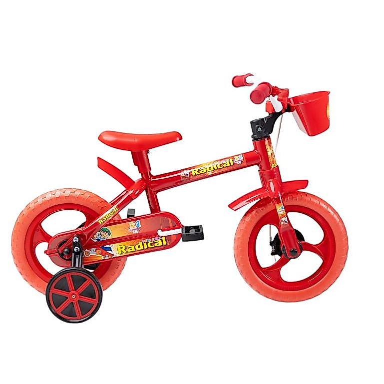 Bicicleta 12 infantil KIDS Jumbo Baby VERMELHO