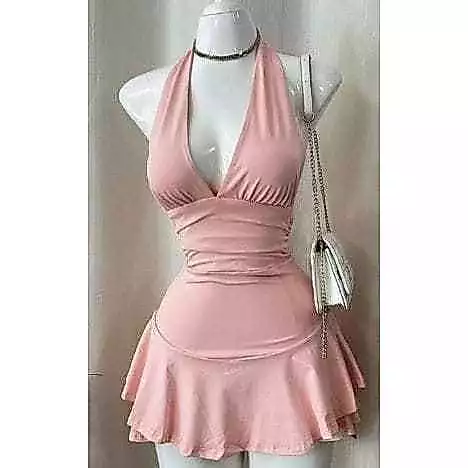 Vestido Miza Suplex Com Babado Tendencia Super Lindinho ( Miza )