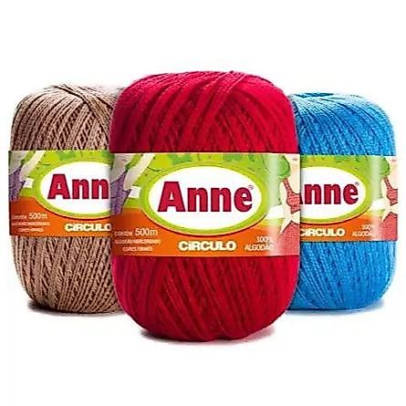 Linha Fio Anne 500 metros - Circulo 100% Algodão Crochê