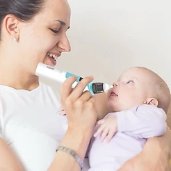 Aspirador Nasal Recarregável Para Bebês Silicone Ajustável Sucção Elétrica Crianças
