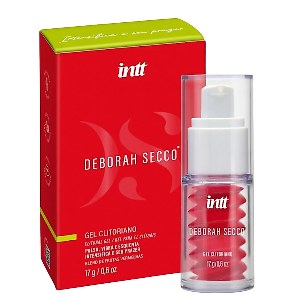 Gel Clitoriano Deborah Secco Beijável Frutas Vermelhas Aquece Vibra Feminino Intt