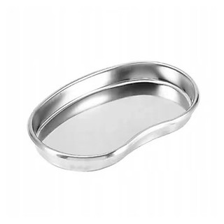 Bandeja curva de aço inox micropigmentação instrumentação esterilização dental cirúrgico