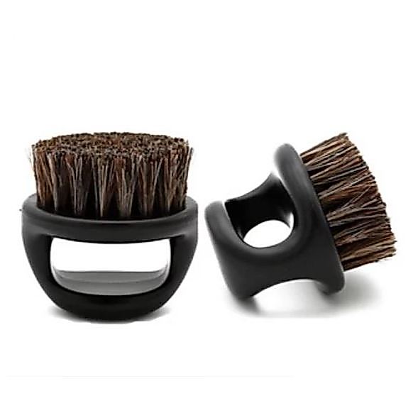 Mini Escova De Dedo 6cm Para Barbeiro Premium Barbe Profissional Espanador de dedo Beauty Salu