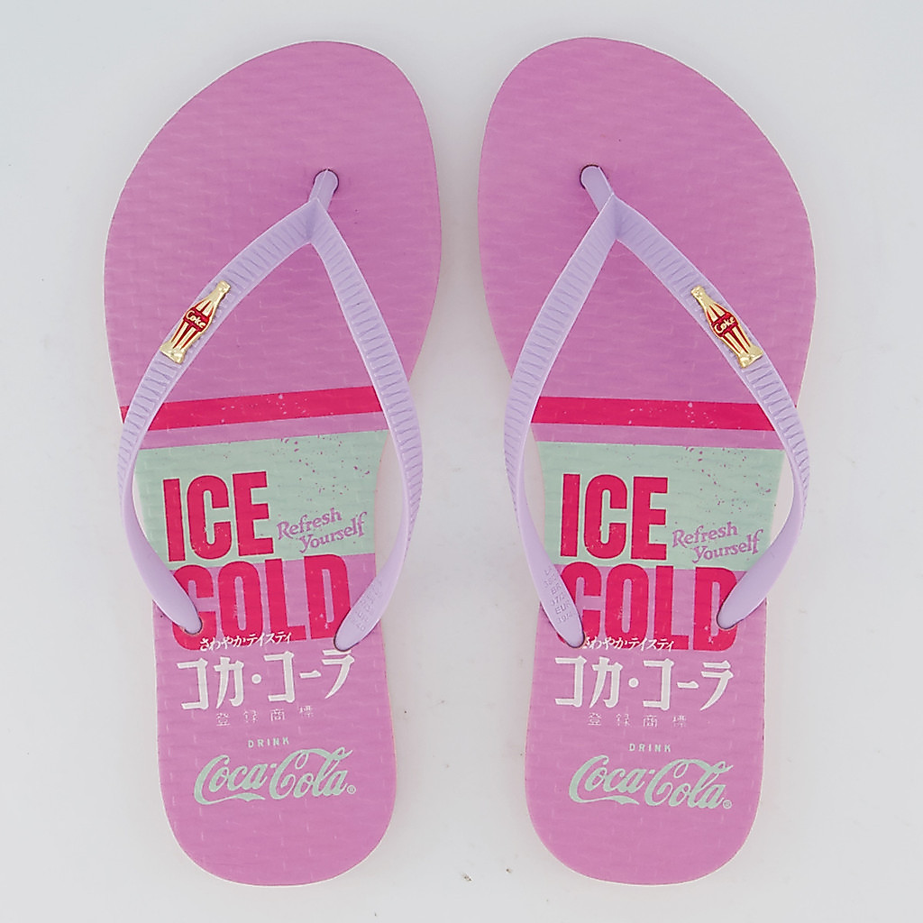Chinelo Coca Cola Marina Bay Feminino Lilás