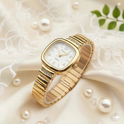 Relógio feminino MINI quartzo aço inoxidável pulseira MOLA