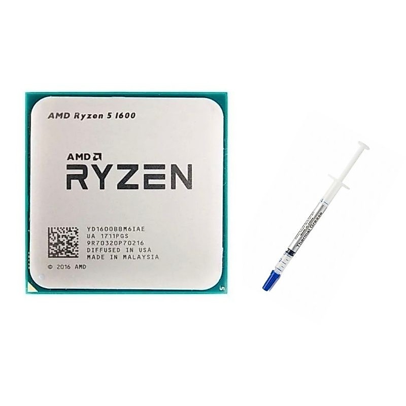 PROCESSADOR RYZEN 5 1600 AM4 3.6GHZ OEM 6/12 THREADS COM PASTA TÉRMICA