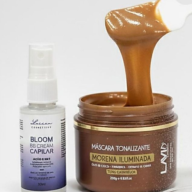 Mascara Morena Iluminada Lavid + BB Cream Capilar Loccan
