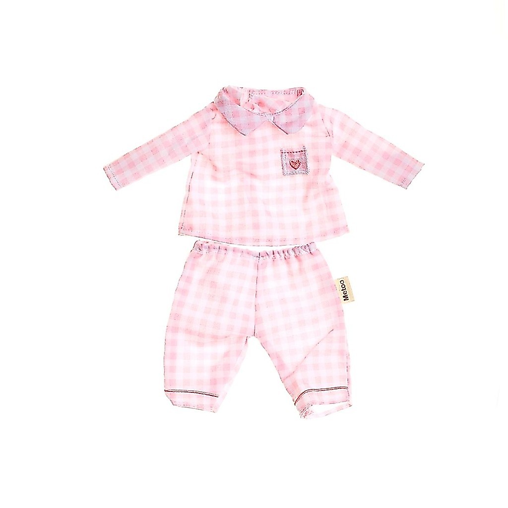 Roupa de Boneca Metoo - Pijama Rosa com Cabide