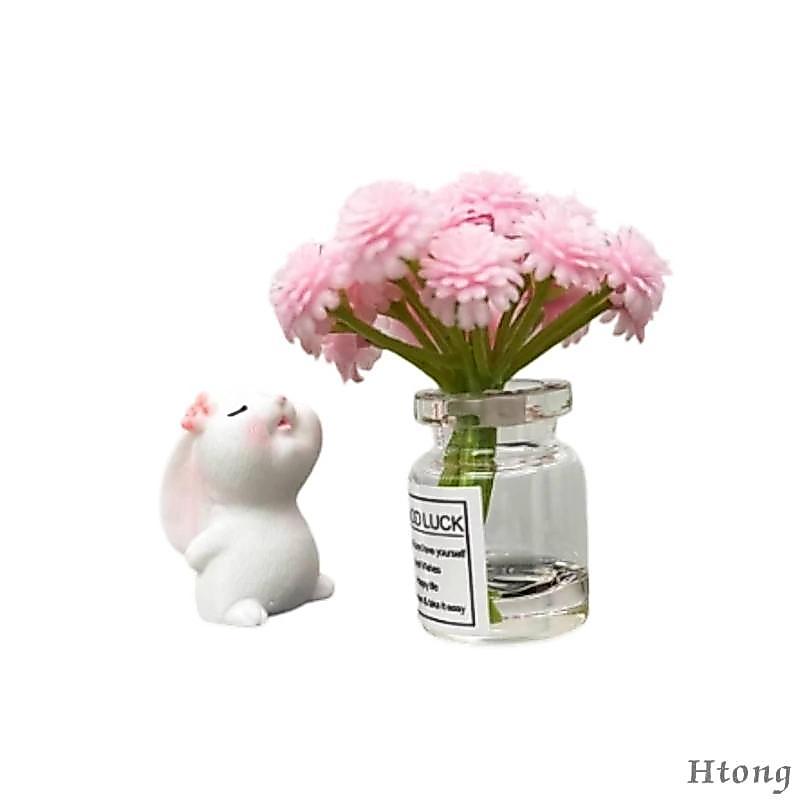 [Htong] Decoração De Mesa Fofa , Ornamento De Espaço De Trabalho De Resina Para Meninas , Destaque De Cura De Tela De TV