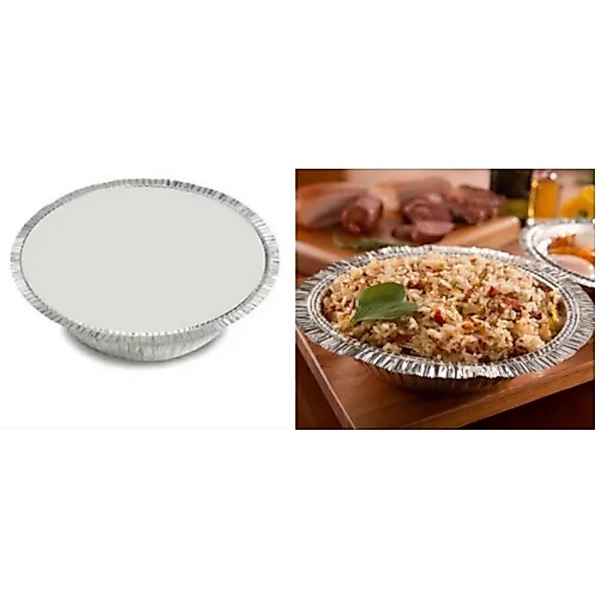 Bandeja 750ml Redonda 10 unidades Marmita de Alumínio — imagem 2 de 2