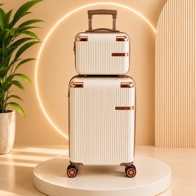 Conjunto Mala De Viagem 10KG E Frasqueira Cadeado TSA Roda Dupla 360° PROMOÇÃO
