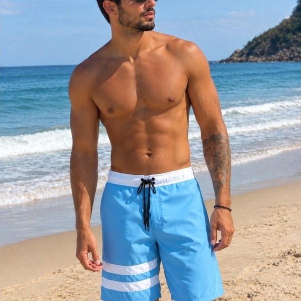 Bermuda Masculina Tactel Premium Leve Solta Praia Sol Piscina Academia Mar Elastano