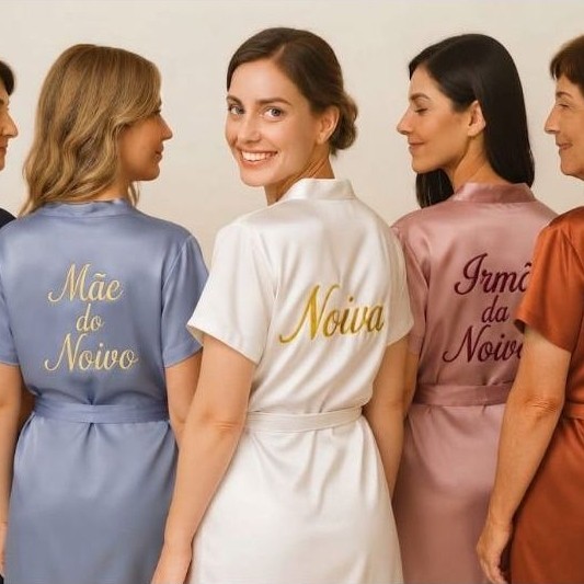 robe hobby bordado rose marsala serenity terracota azul marinho
