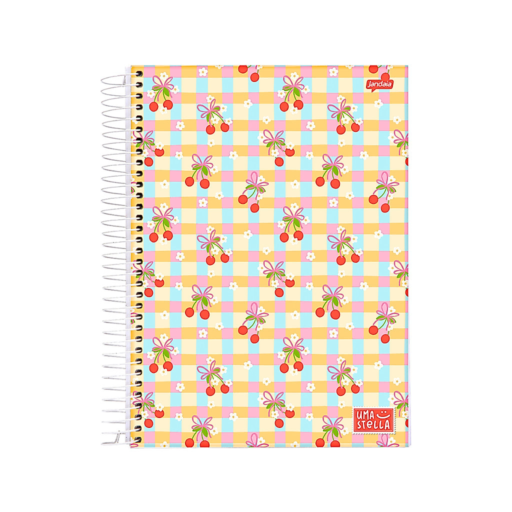 Caderno 20 Matéria Universitario Feminino 320 Folhas Stella - Jandaia MODELO:CEREJA