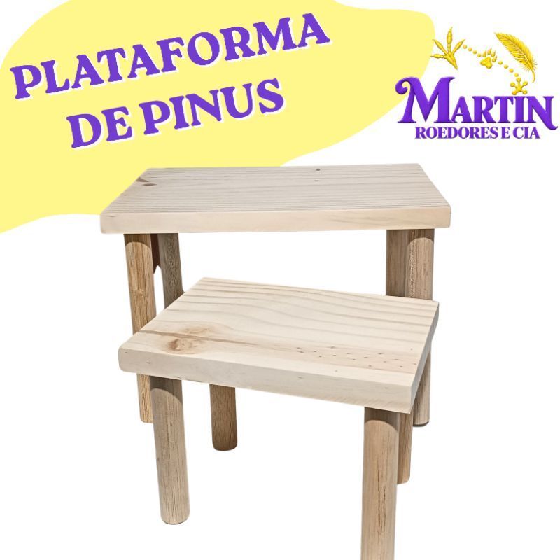 Plataforma de pinus para terrários, hamster, gerbil, roedores