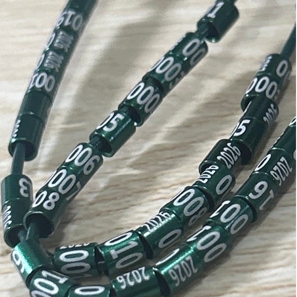 5 -10 anilhas em Alumínio fechadas 3mm - 2026 / 2027 para canarios. ENVIO 24h