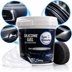 Silicone Gel Automotivo 450g Brilho Para Painel Plástico Borracha Renovador