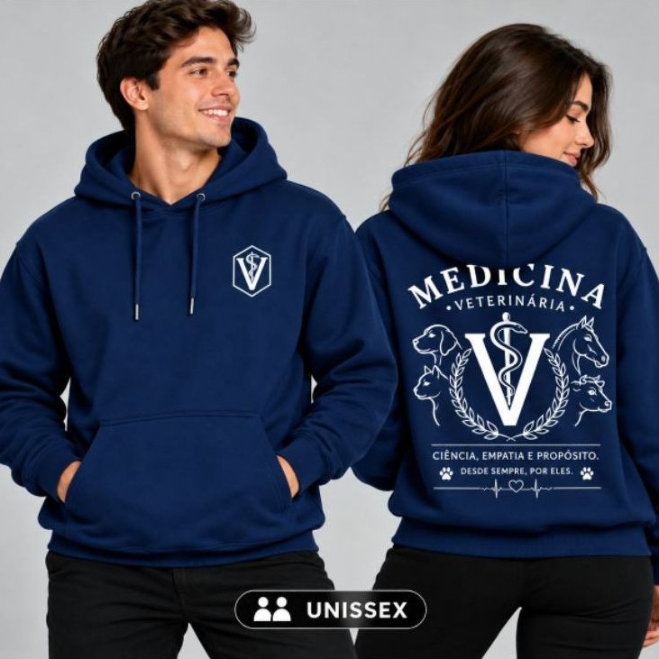 Moletom Personalizado Veterinário Unissex Confortável — imagem 2 de 2