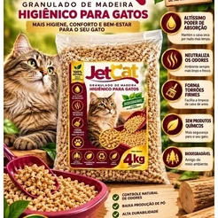 Granulado Higiênico 4kg – Neutraliza Odores | Madeira Natural