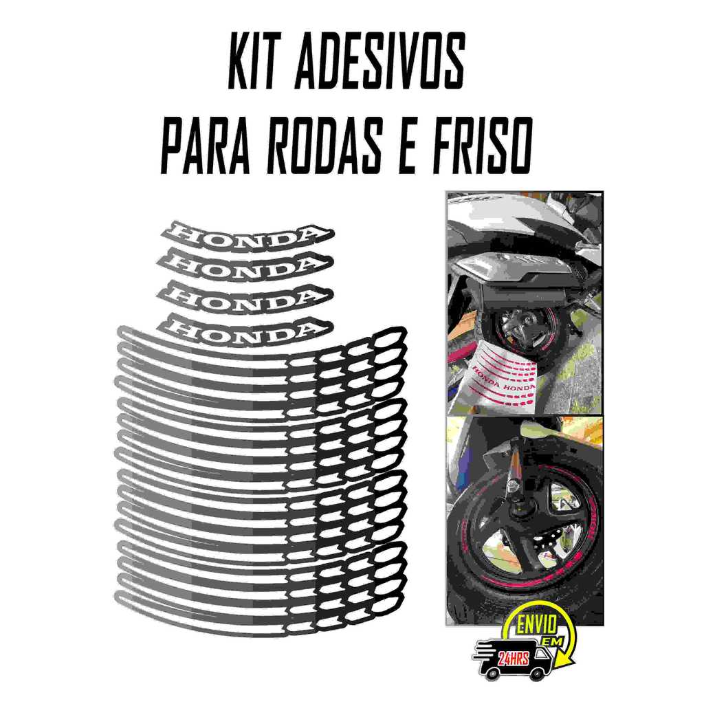 Kit Adesivo Friso de Roda Refletivo – Honda PCX & Elite Lead Todos Modelos Scoortes Alta Resolução
