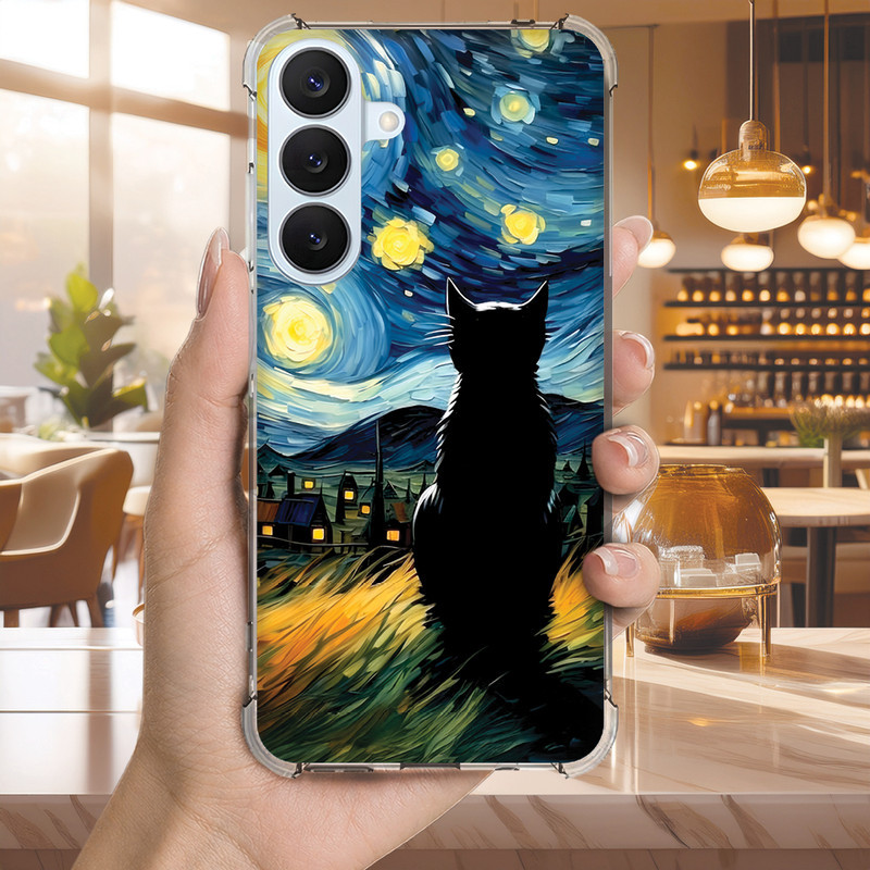 Capa Capinha GALAXY S10 S9 S8 A73 A72 A71 A55 Anti-impacto Personalizada petz gato GATINHO (3459)