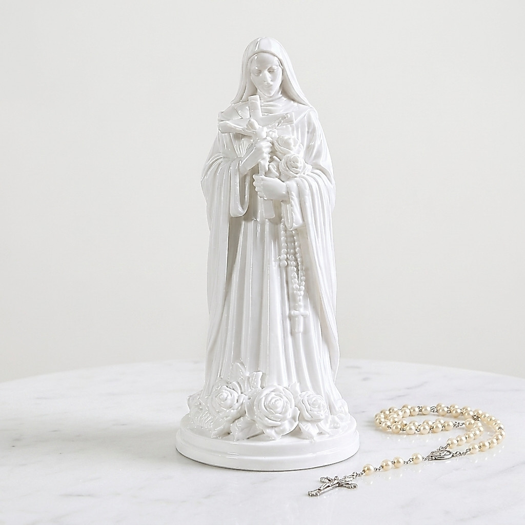 Santa Rita de Cássia Escultura 3D Católica Religiosa Decoração Oratório Presente Fé
