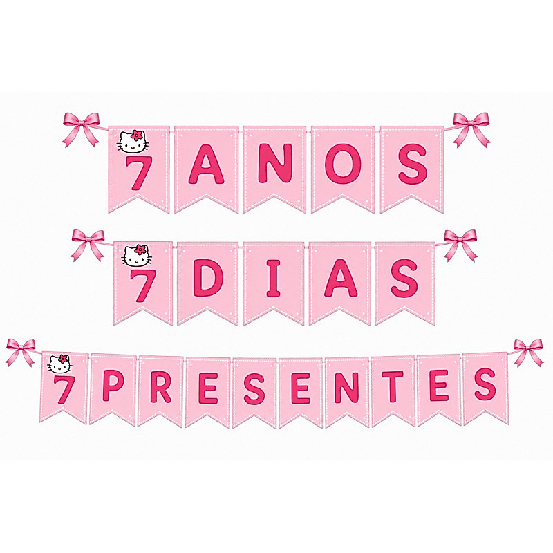 Faixa Bandeirola Decorativa anos - Anos, Dias, Presentes | Fazemos Qualquer Tema