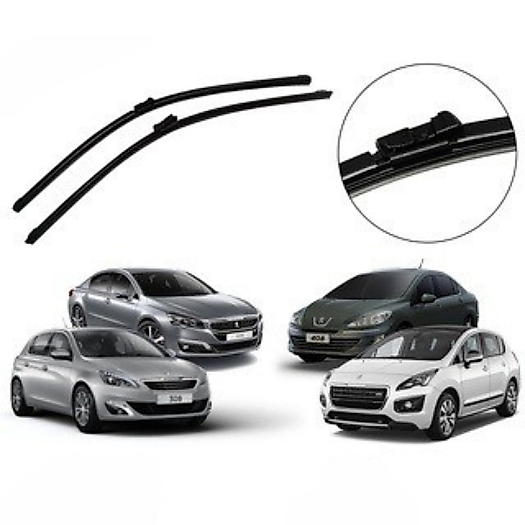 Par Palheta de Silicone Peugeot 308 3008 408 508 2011 a 2019 Limpador do Parabrisa CINOY