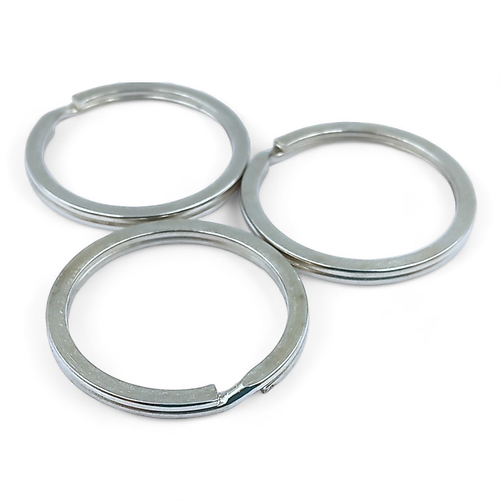 ARGOLA CHAVEIRO ITALIANA 30MM NÍQUEL 100 UND