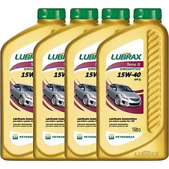 04 Litros de Óleo do Motor 15W40 Tecno SL Semissintético - Lubrax
