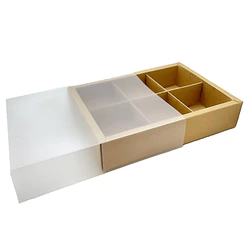 Caixa 6 Pães de Mel - Kraft - 24x17x5cm - 12 unidades - Rizzo