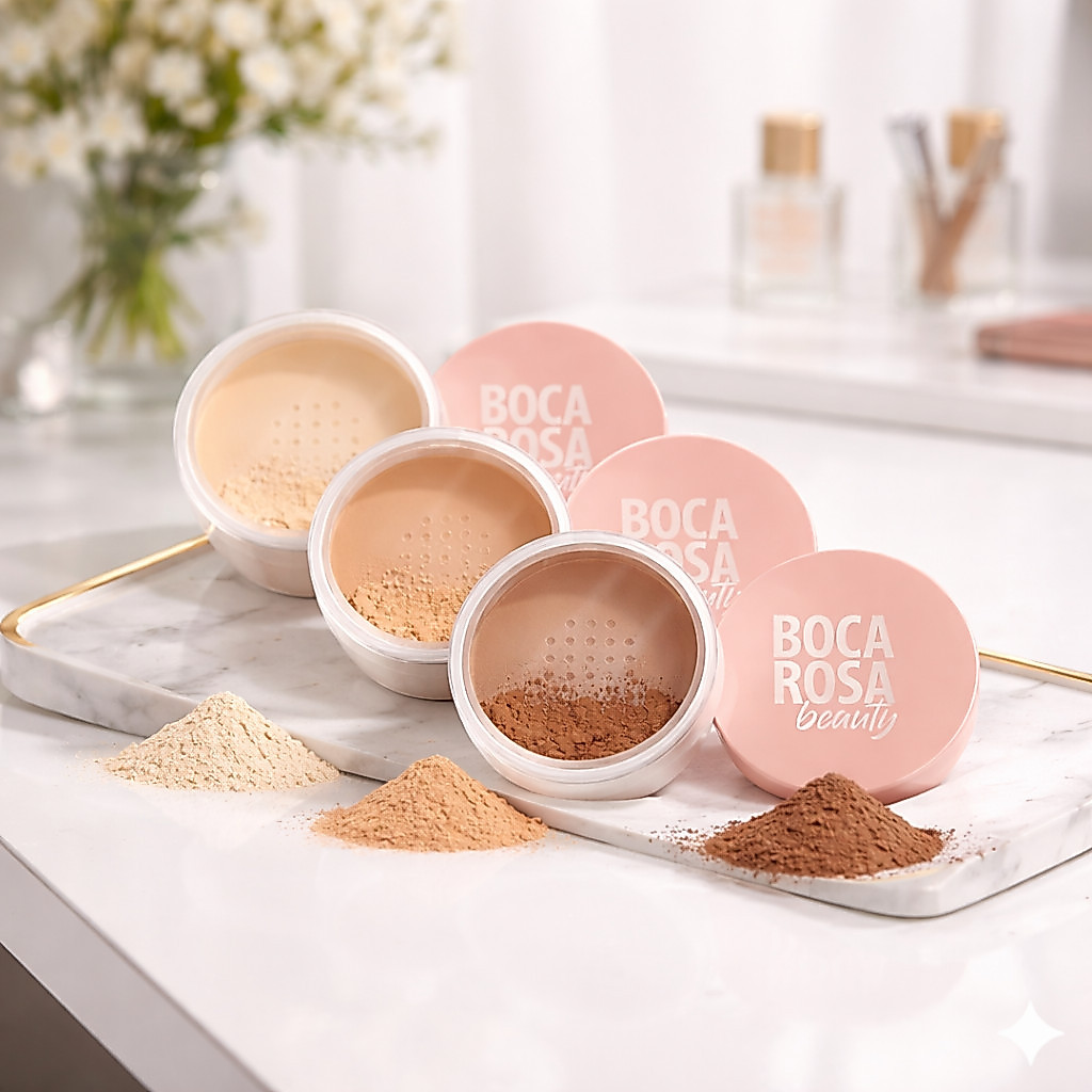 Pó Solto Facial Boca Rosa Beauty – Matte, Leve e Efeito Natural