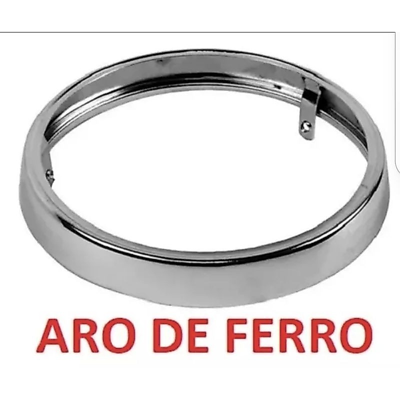 aro de farol cromado