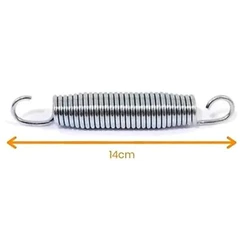 Kit 20 Molas Galvanizadas 14cm para Cama Elástica 1,40m, 1,83m, 2,30m Trampolim Pula Pula Playground