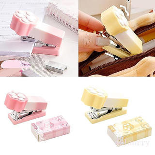selanrry Mini Cat Paws Press Grampeador Em Linda Cor Para Necessidades Rápidas De Fixação De Papel