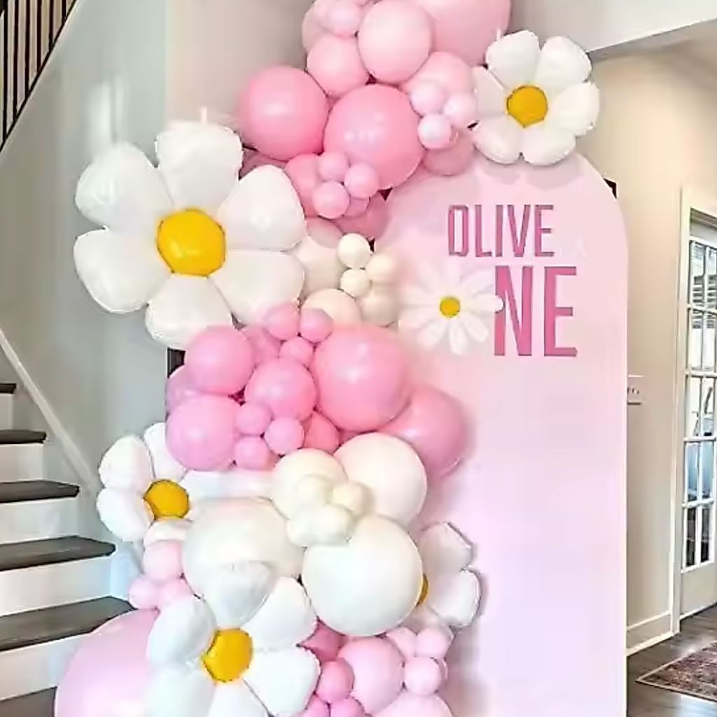 Kit Arco Desconstruído Margarida Premium Decoração Festas Eventos *150 itens* One Margaridas Flor