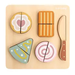 Brinquedo De Madeira Kit Lanchinho Com Corte Büp Baby