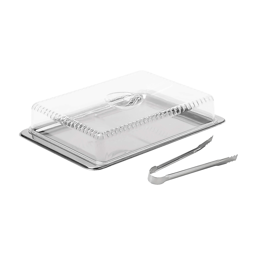 Kit Porta Frios Átina 19 x 28 x 7,2 cm 3 Peças - Aço Inoxidável Brinox - 1413/100