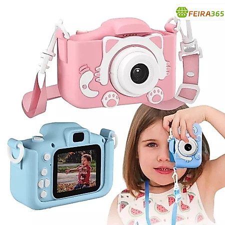 Camera Infantil Digital【Tira Foto De Verdade】 Filmadora Infantil Mini Maquina Fotografica Fotografa E Filma