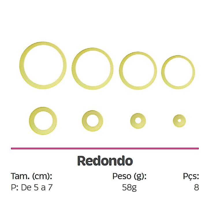 Kit Cortador Redondo P - 8 Peças Blue Star(CHOCO) · foto 2